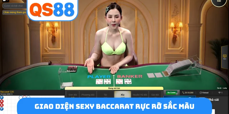 Giao diện Sexy Baccarat rực rỡ sắc màu